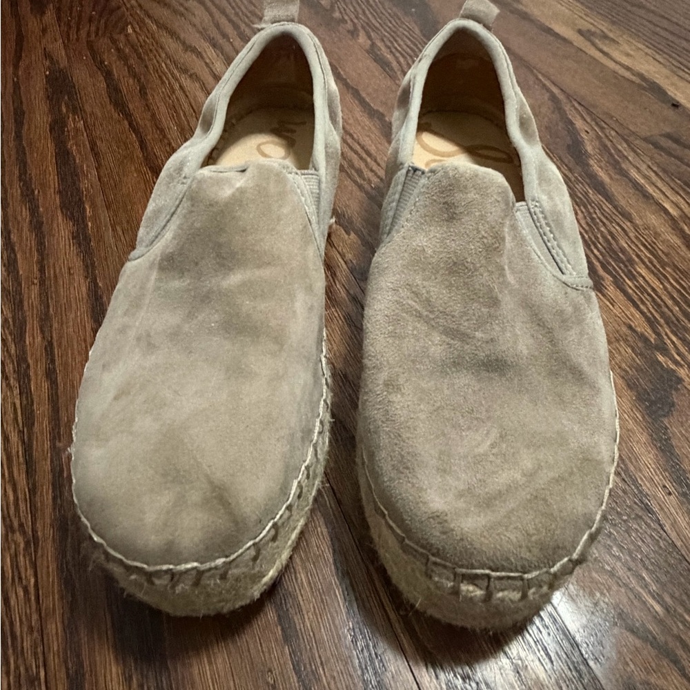 Sam Edelman tan espadrille slip on flats shoes, size 7.5 - Picture 5 of 7